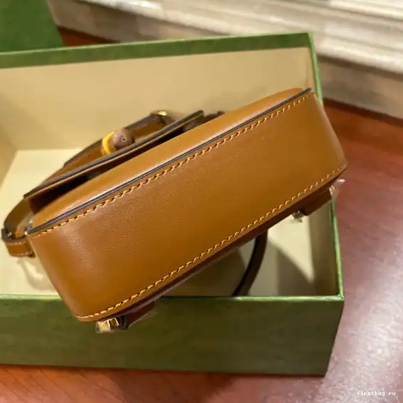 First bag ru handbag Gucci mini Bamboo 0603